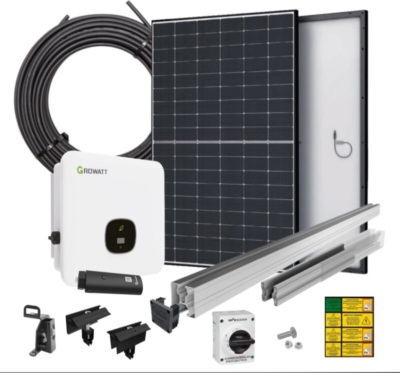 Growatt 3,28 kWp aurinkovoimala
